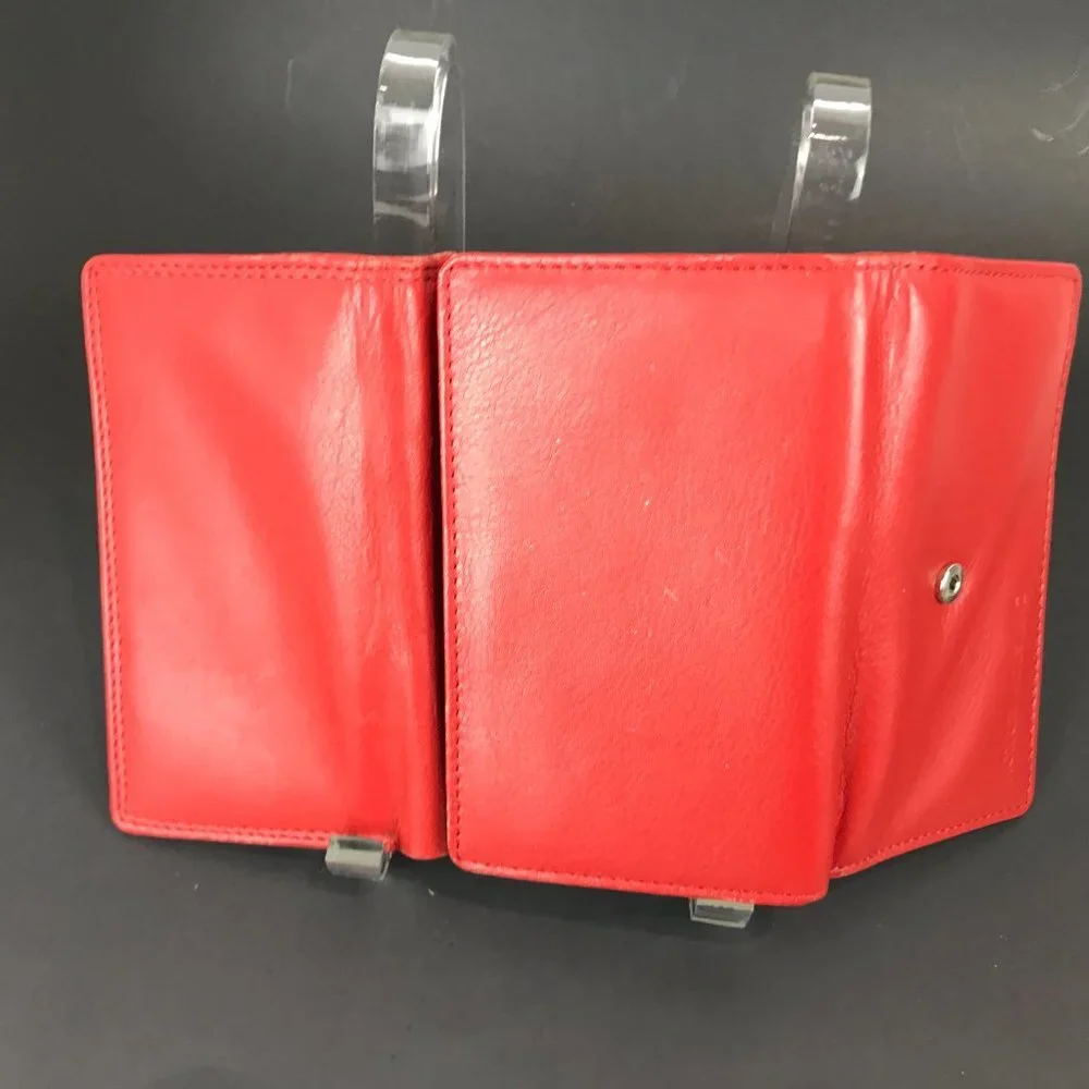 Red Christopher Kon leather wallet